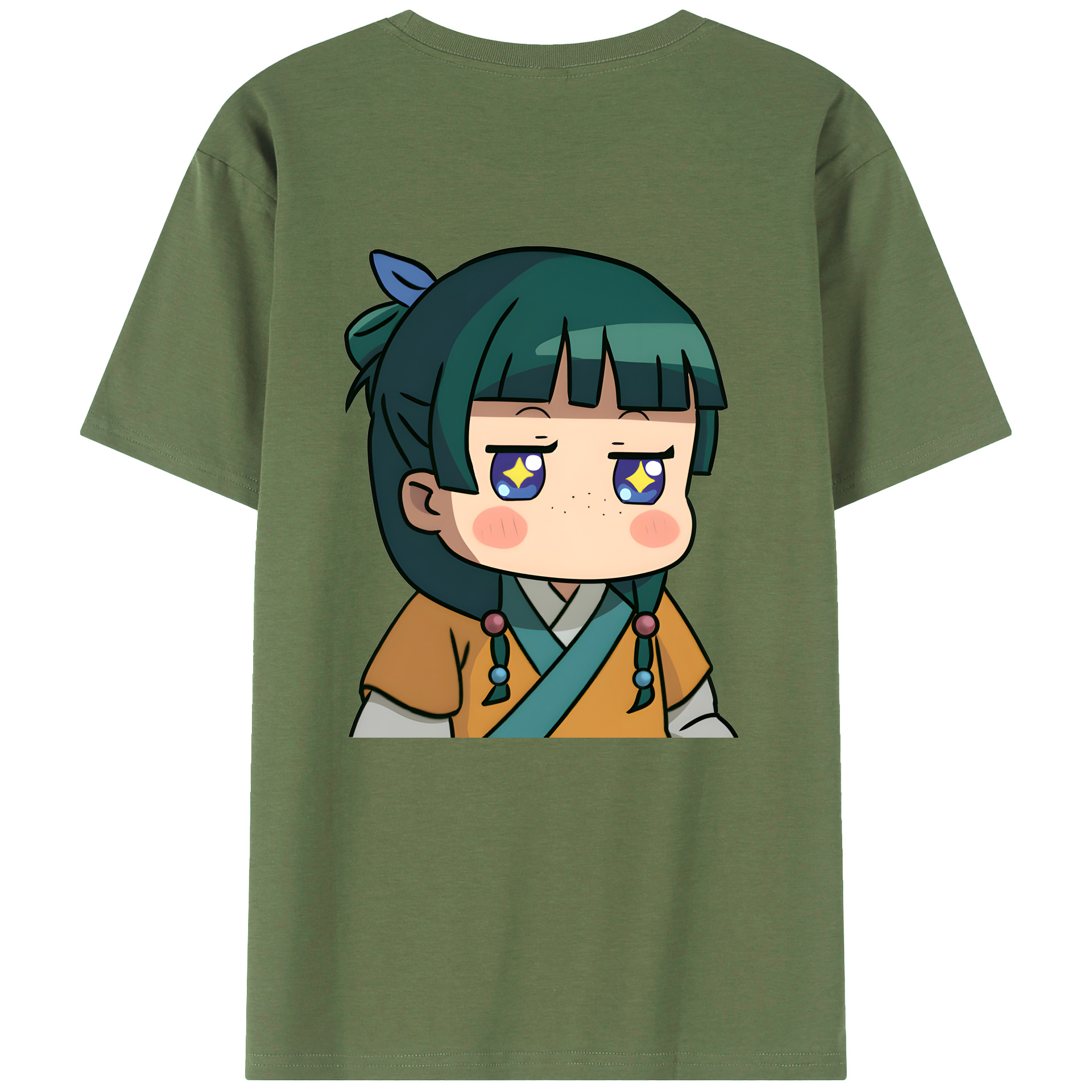 （画像用） 薬屋のひとりごと The Apothecary Diaries 綿100％ メンズ半袖Tシャツ（バックプリント） 通気性